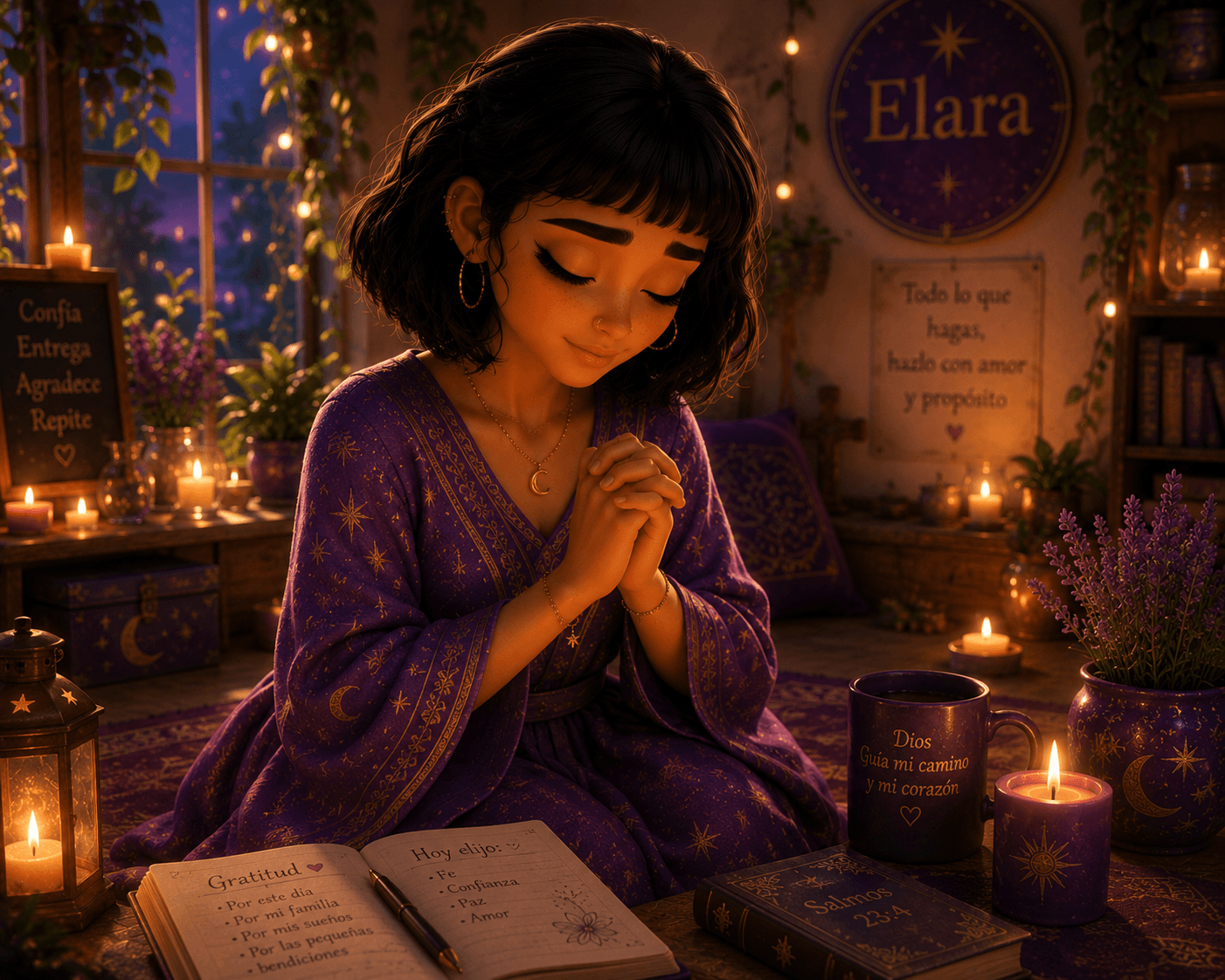 Elara en la cocina