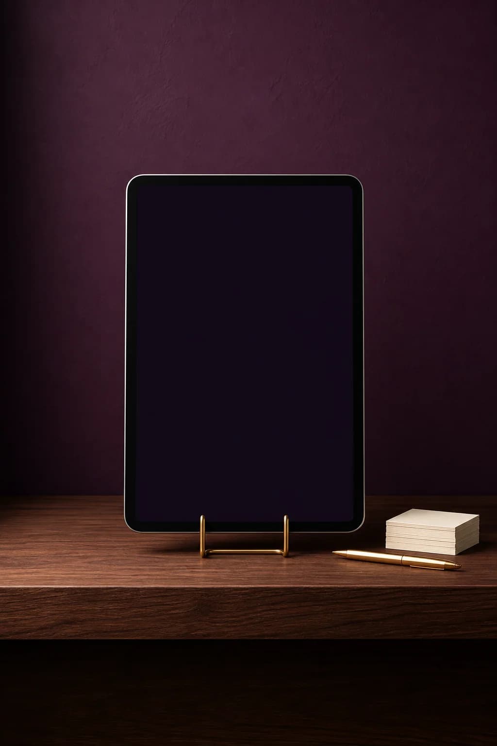 Tablet con pantalla lista para sistema